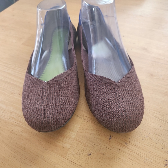 ROTHY'S US 10 The Flat Ballet Shoe Truffle Python Knit Textile round toe - Picture 4 of 8